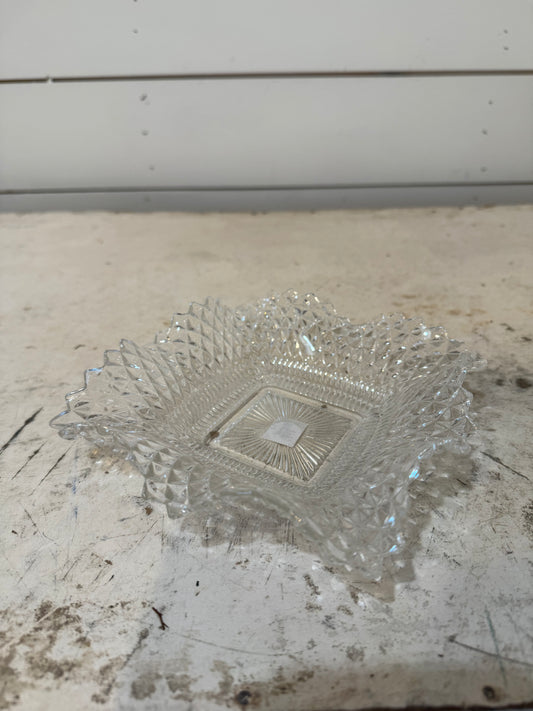 Indiana Glass Candy Dish - has small chip