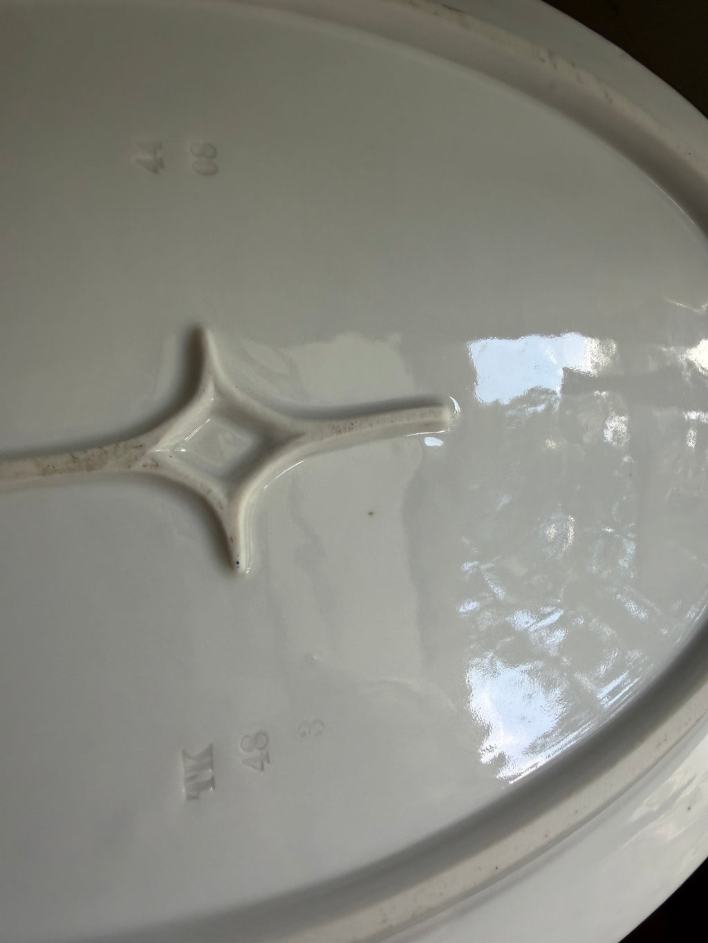 Antique Violet Platter TK Thun porcelain Austria