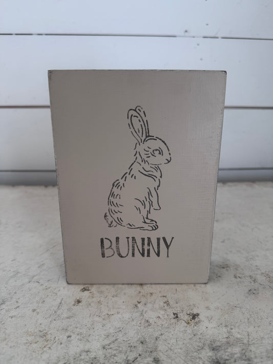 Hand Painted Bunny Art