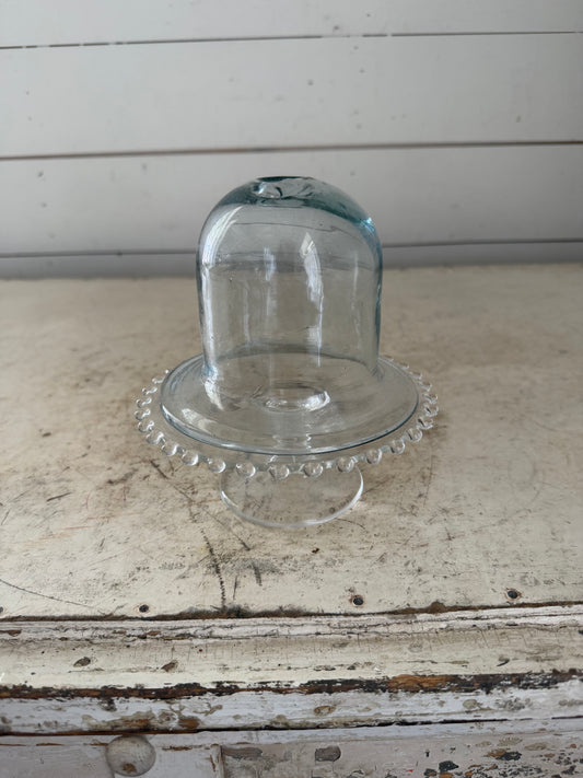 Petite pedestal and cloche