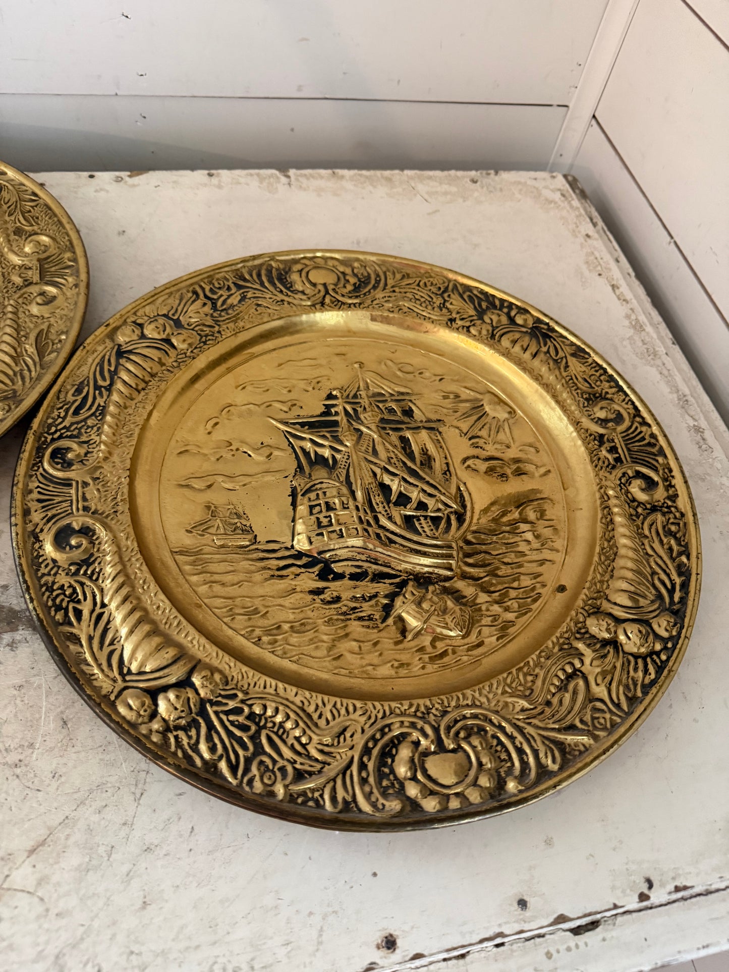 Set of brass embossed plates will get makeover