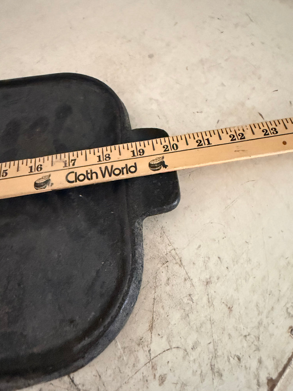 Vintage cast-iron griddle