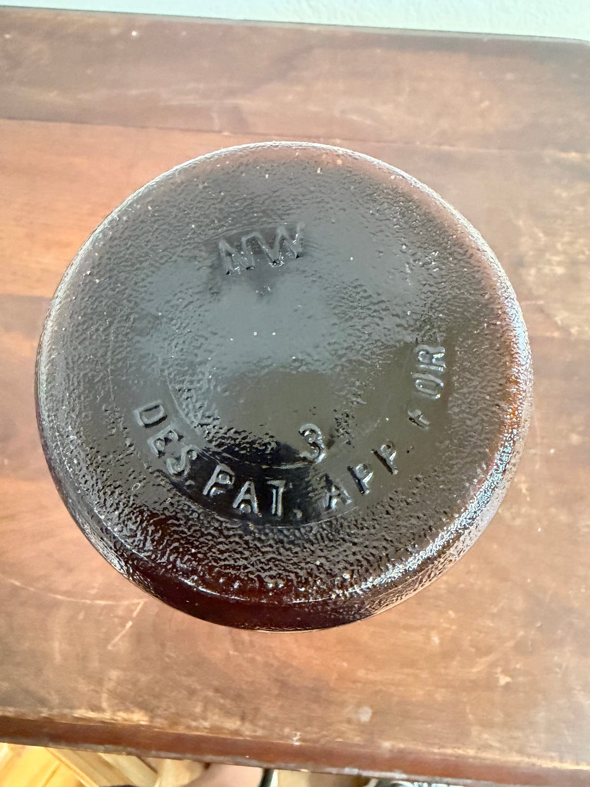Vintage Amber Purex Bottle