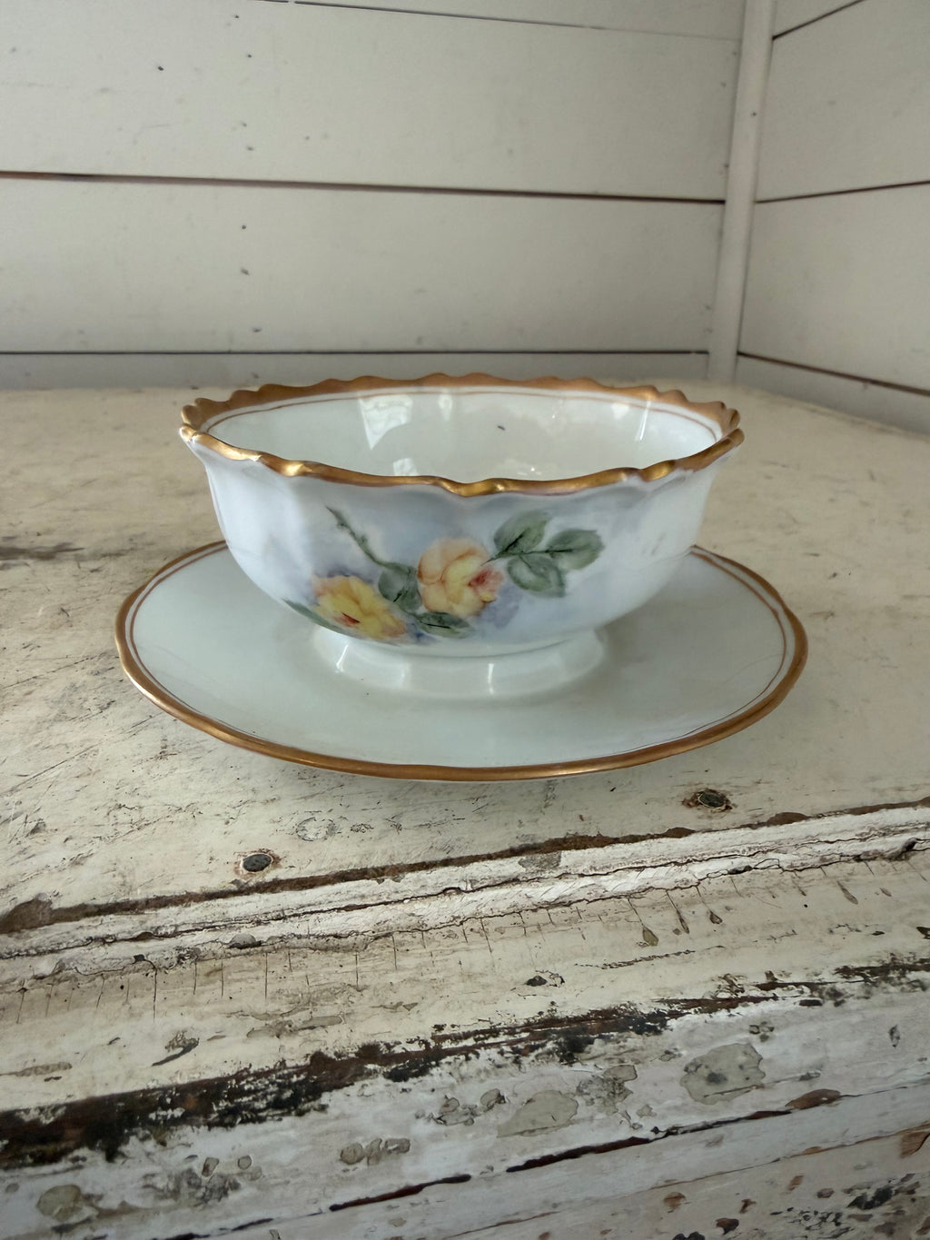 Vintage Austrian Sauce, Bowl with Plate