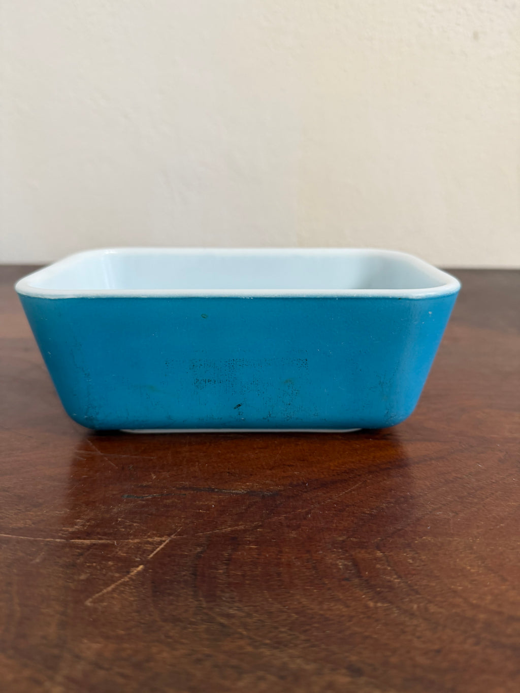 Pyrex Blue Refrigerator Dish 0502 Vintage Small Loaf Bread MCM Vintage
