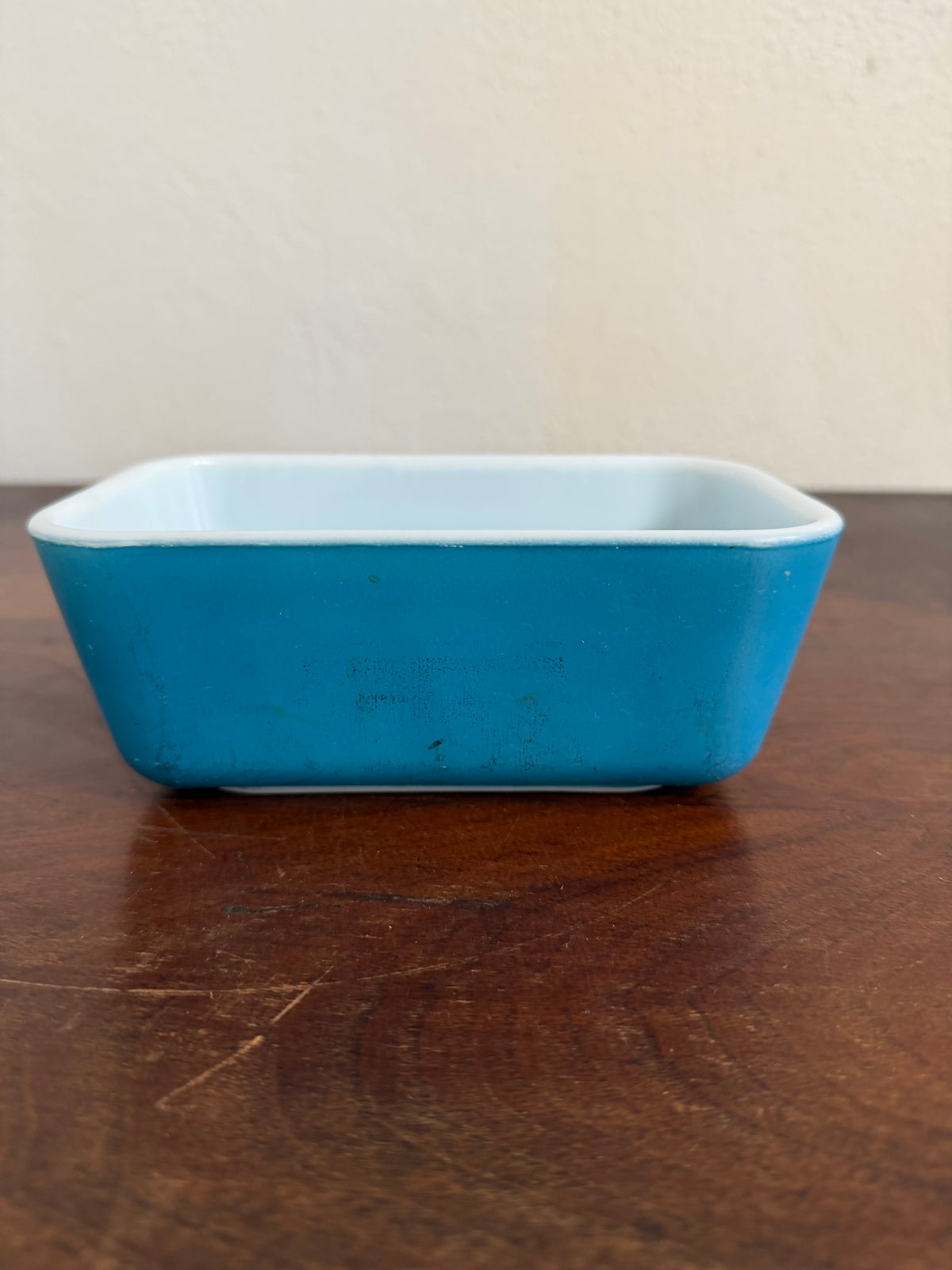 Pyrex Blue Refrigerator Dish 0502 Vintage Small Loaf Bread MCM Vintage