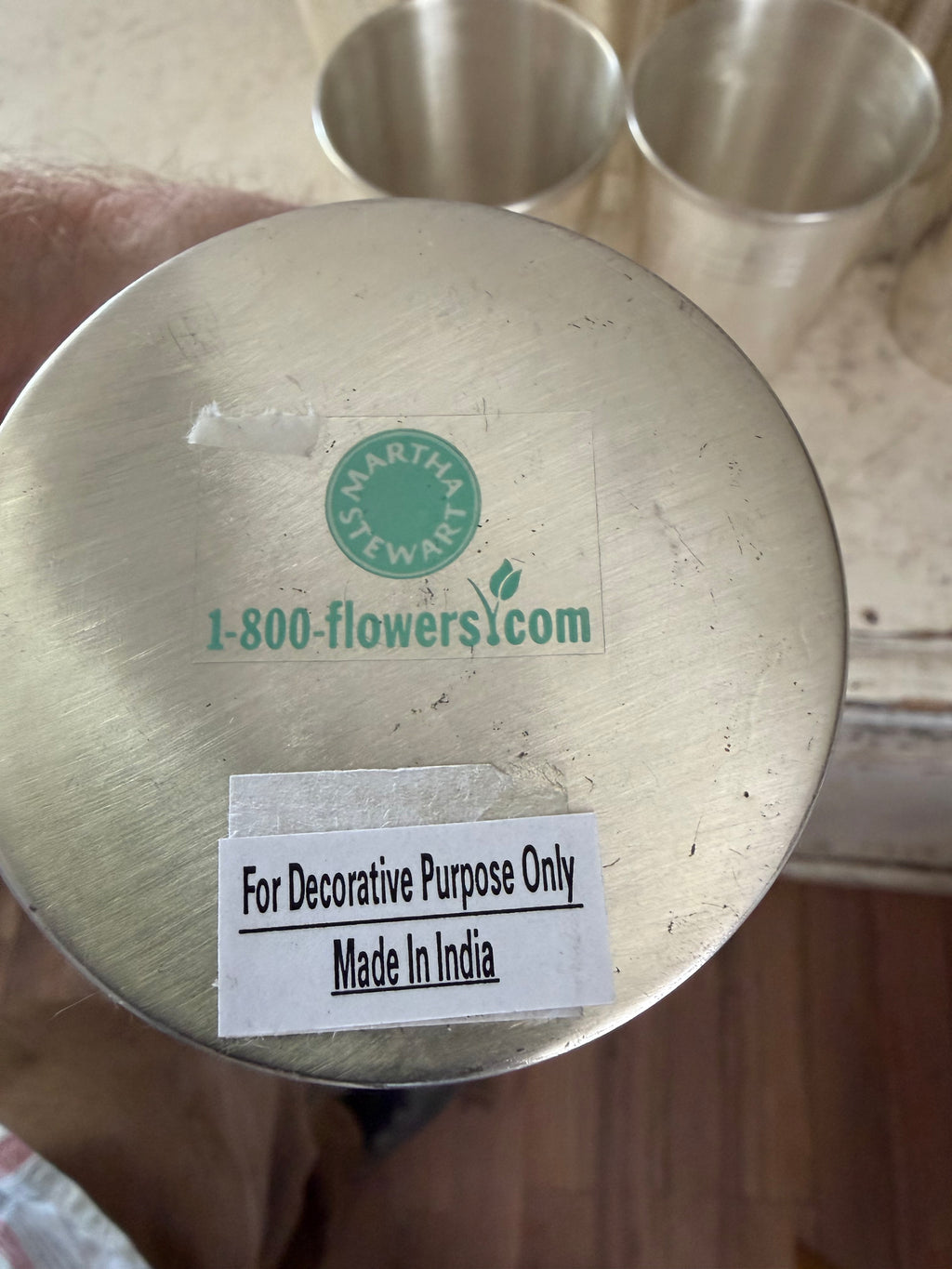 Martha Stewart Floral Vase Tumbler sold individually