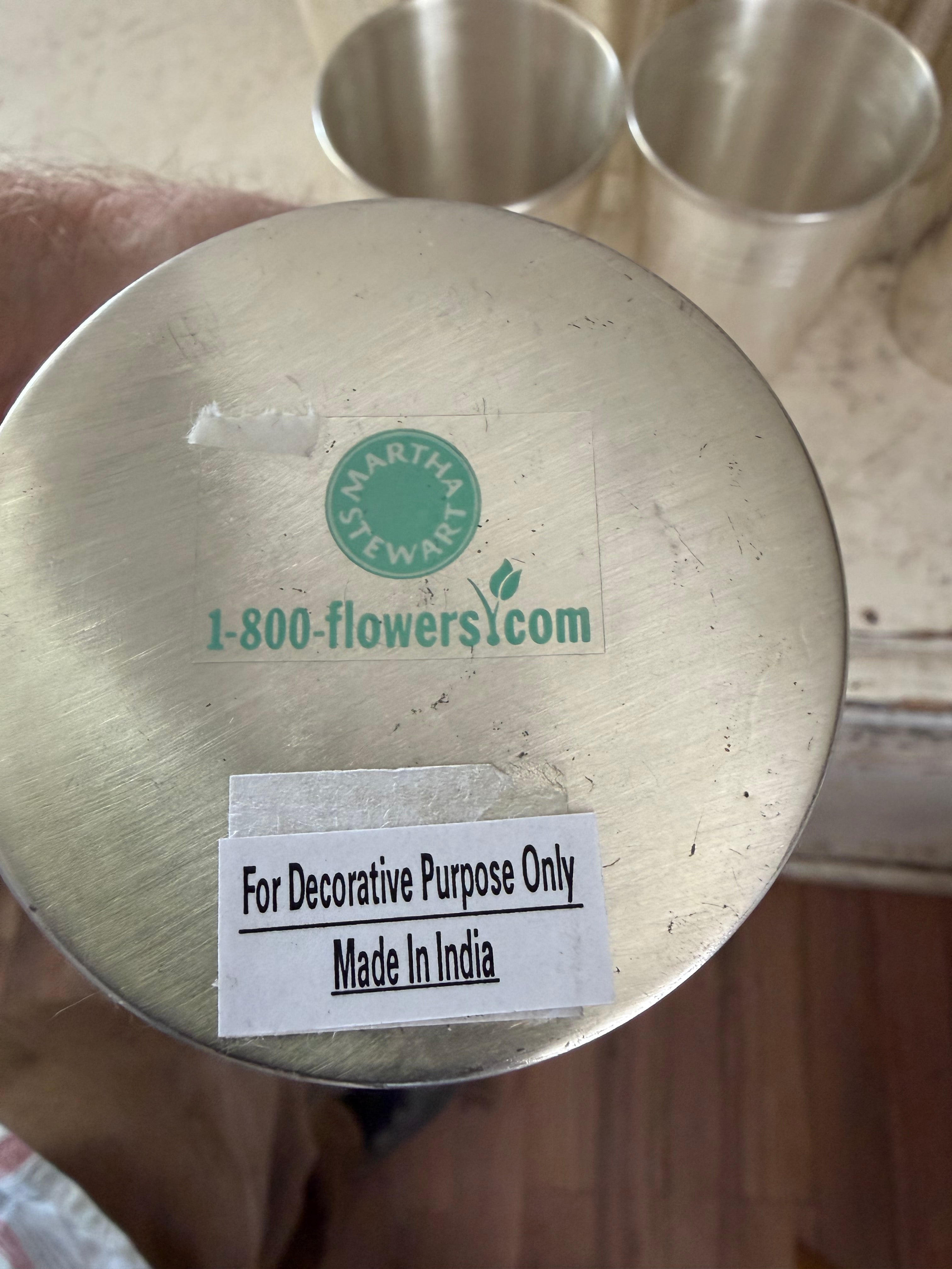 Martha Stewart Floral Vase Tumbler sold individually