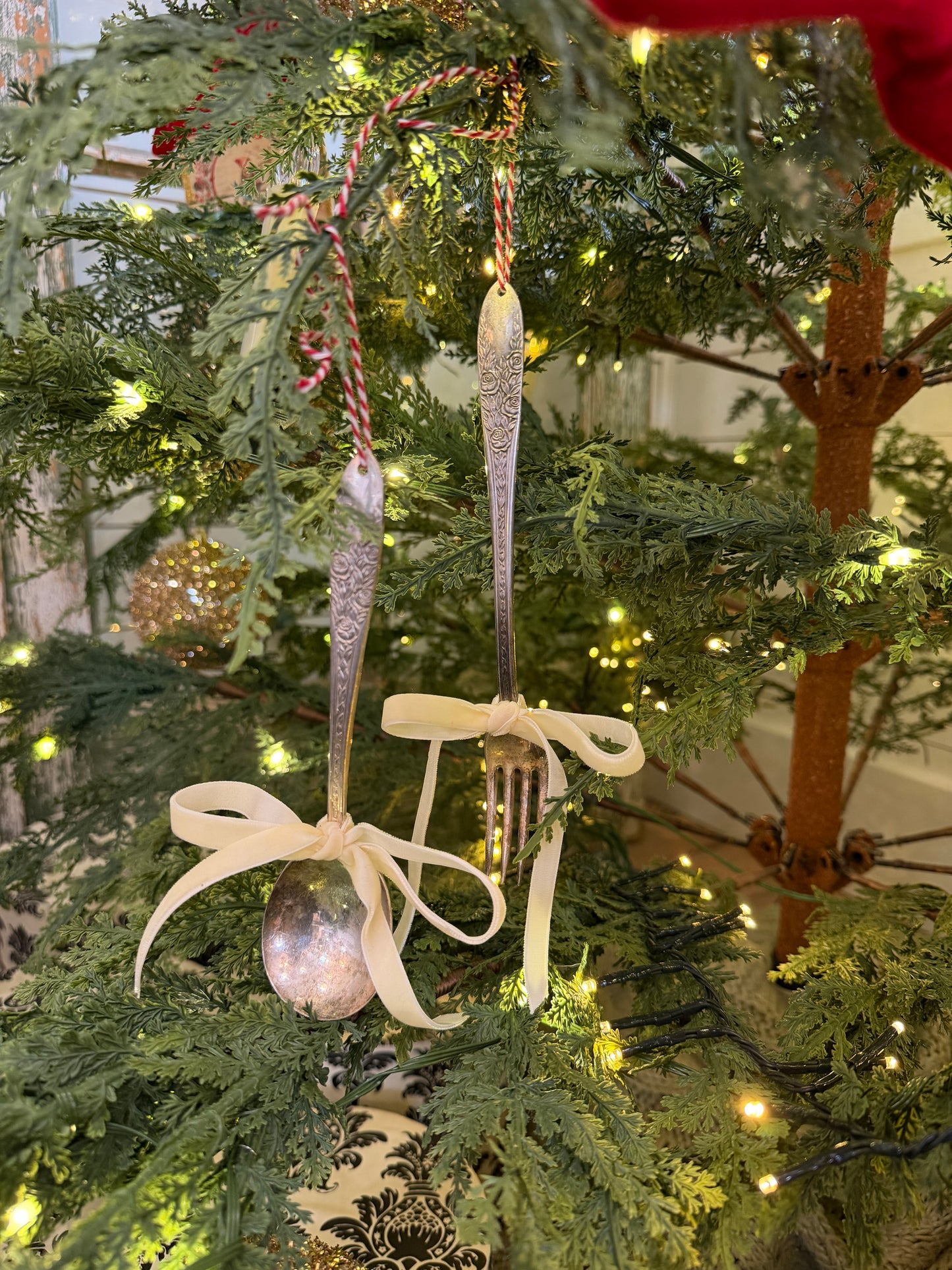 Tarnished Silverware Ornaments