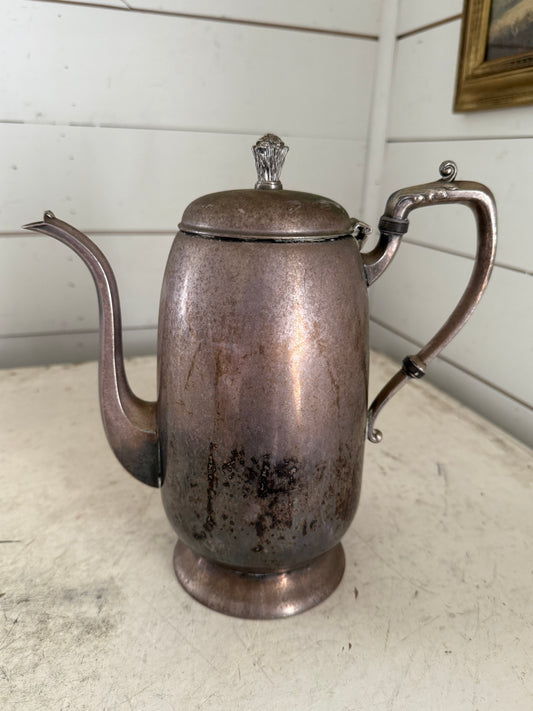Silver Plate Gooseneck Teapot