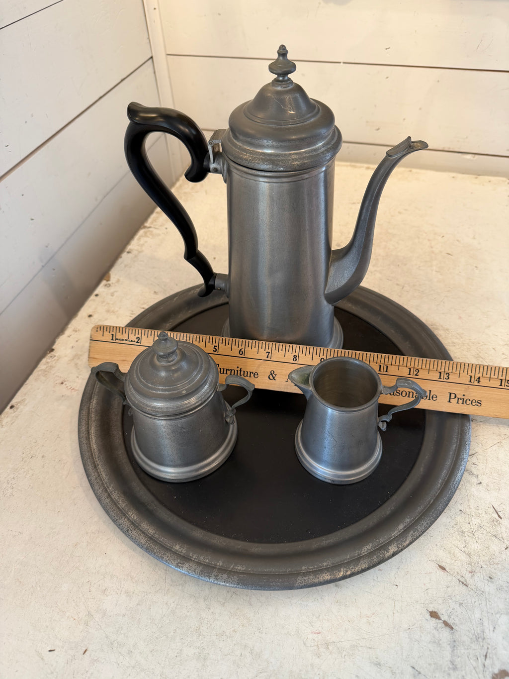 Vintage International Pewter coffee or tea Set