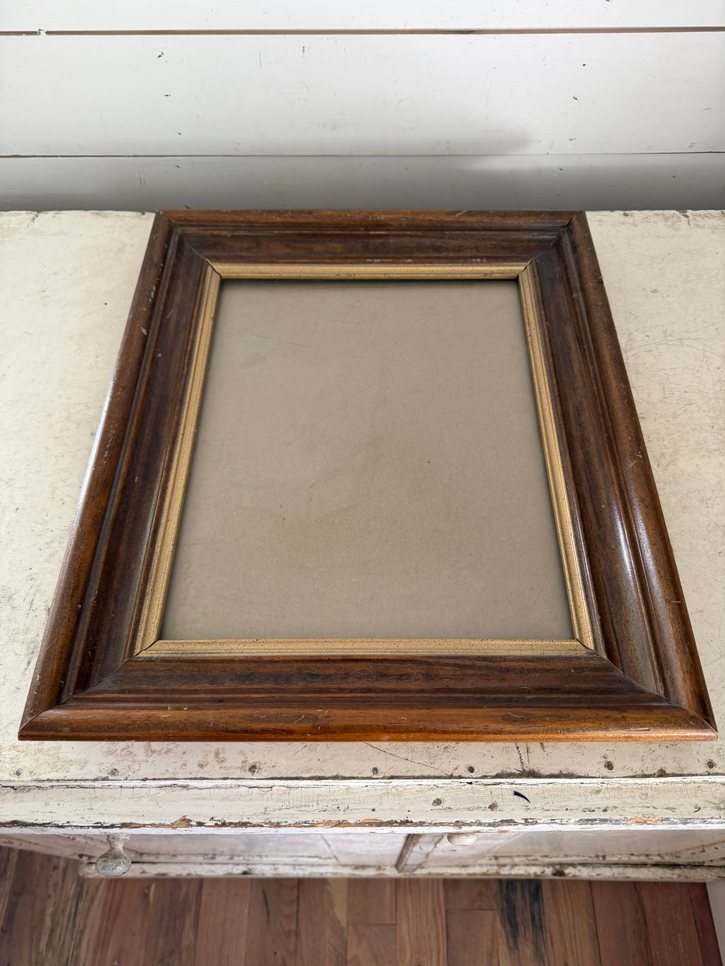 Vintage 14x11 Wood Frame - Will get makeover and print