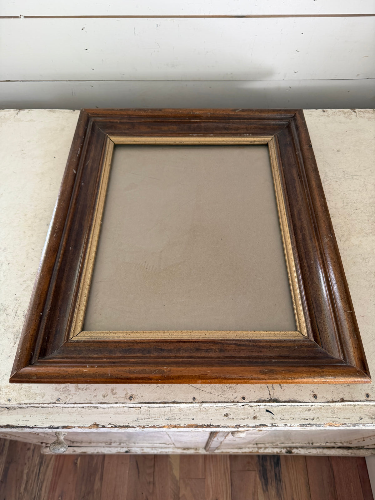 Vintage 14x11 Wood Frame - Will get makeover and print