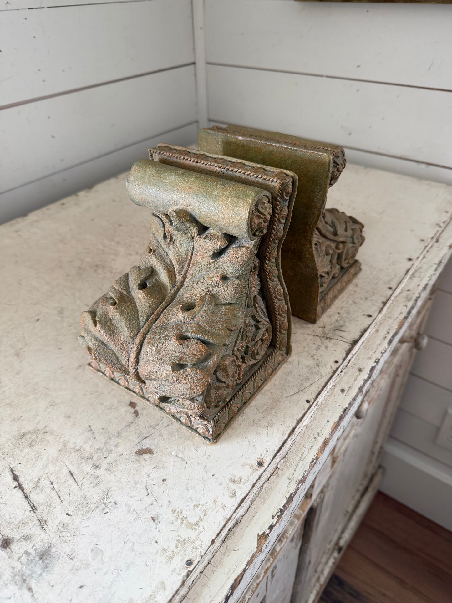 Resin Corbel book ends will get makeover