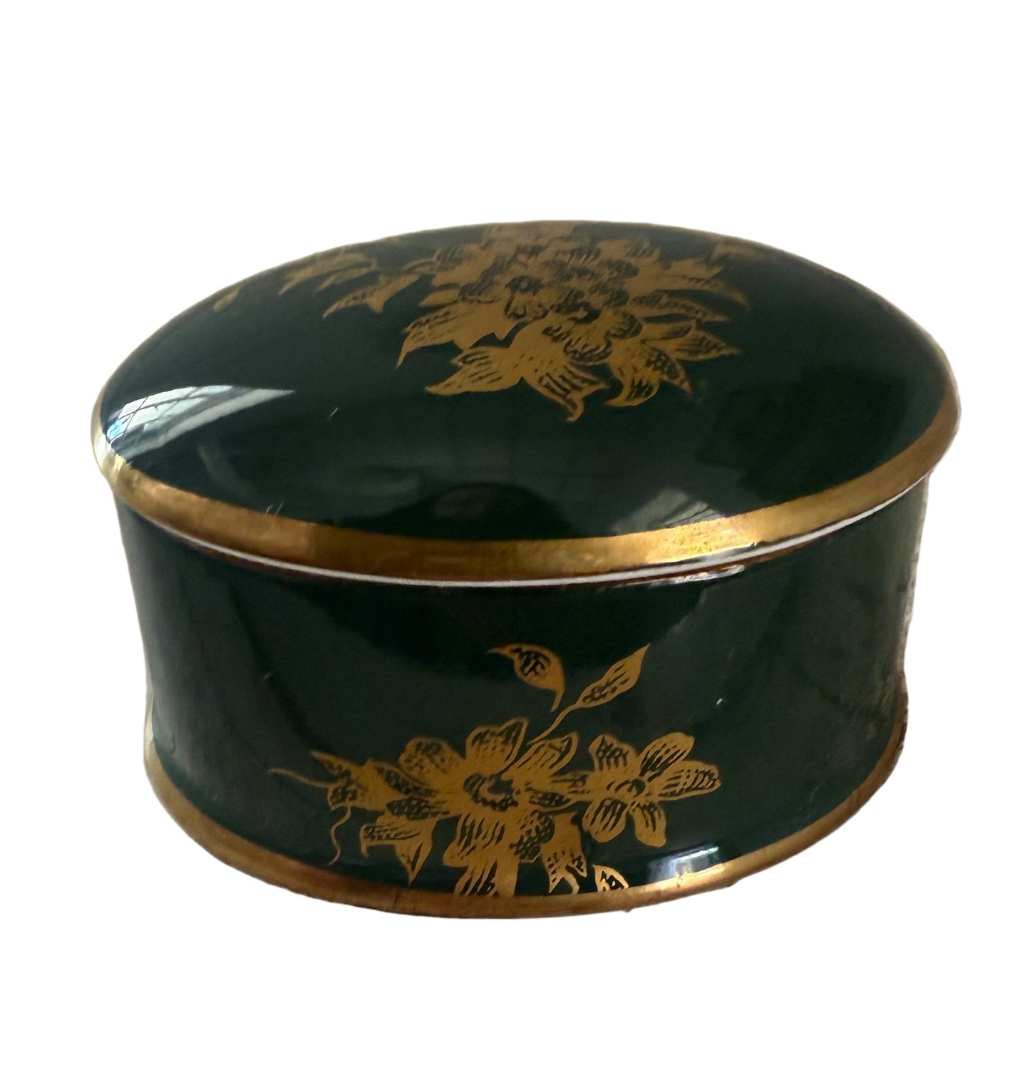 Staffordshire Porcelain Trinket Box