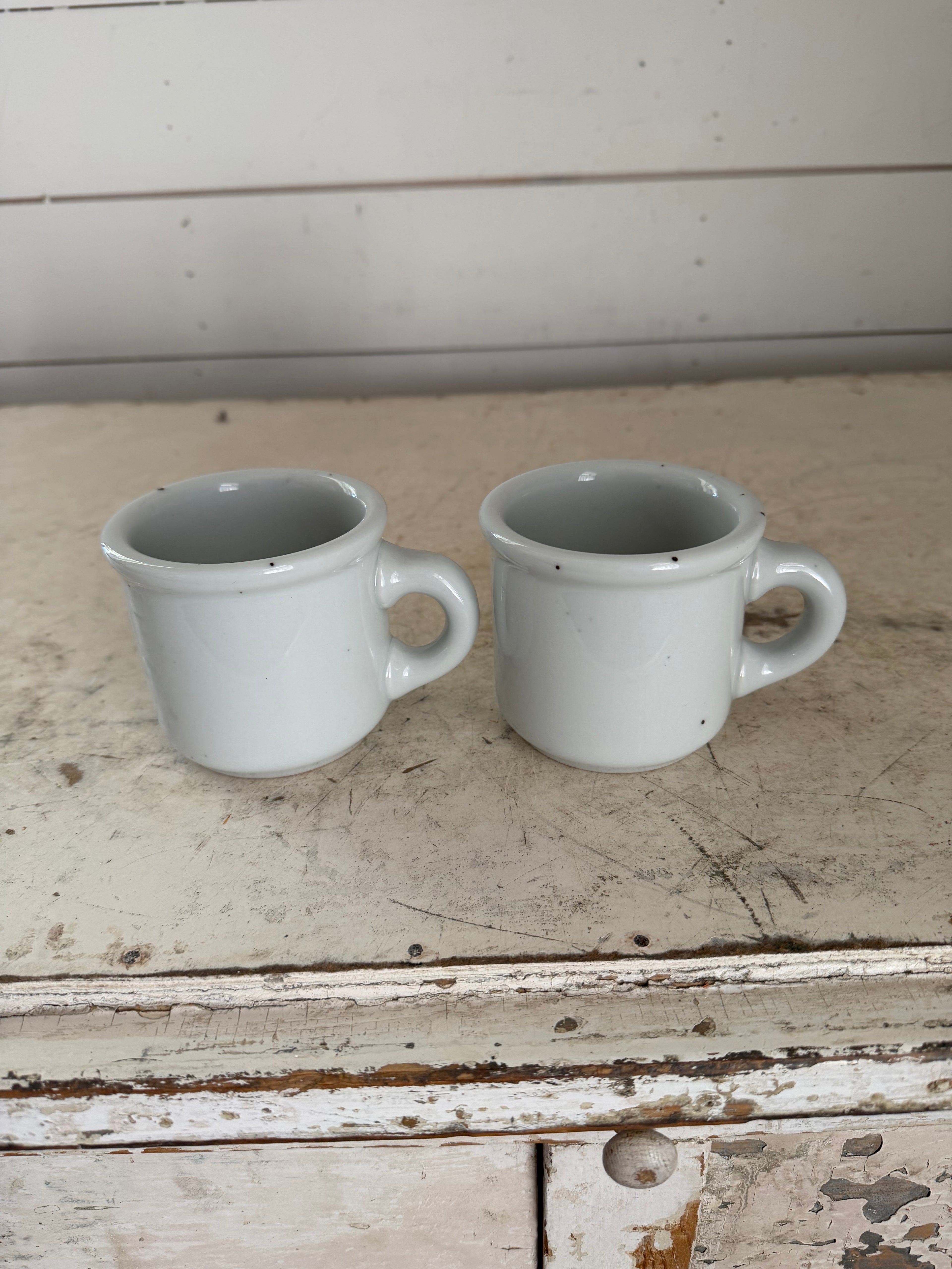 Trend Pacific Galaxy Milkstone White Short Mug | Isamu Kenmochi | 1980s