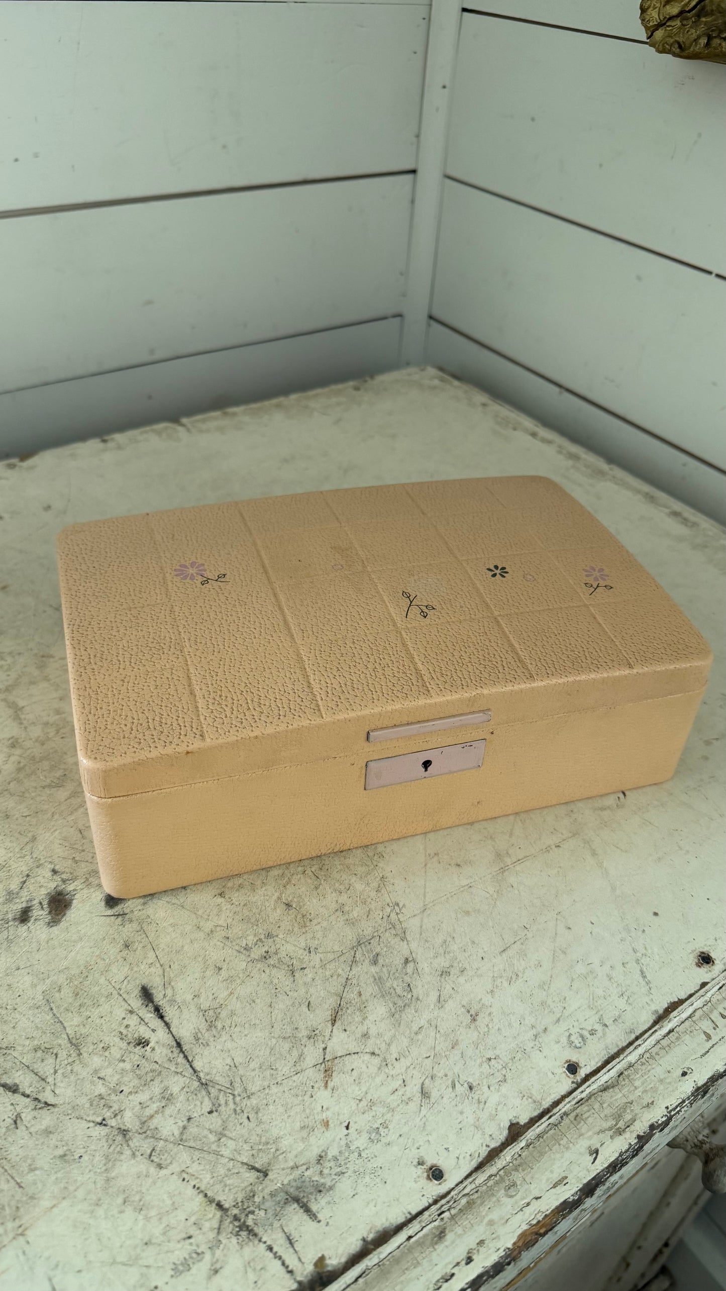 Vintage 50s Farrington Jewelry box texol woman's