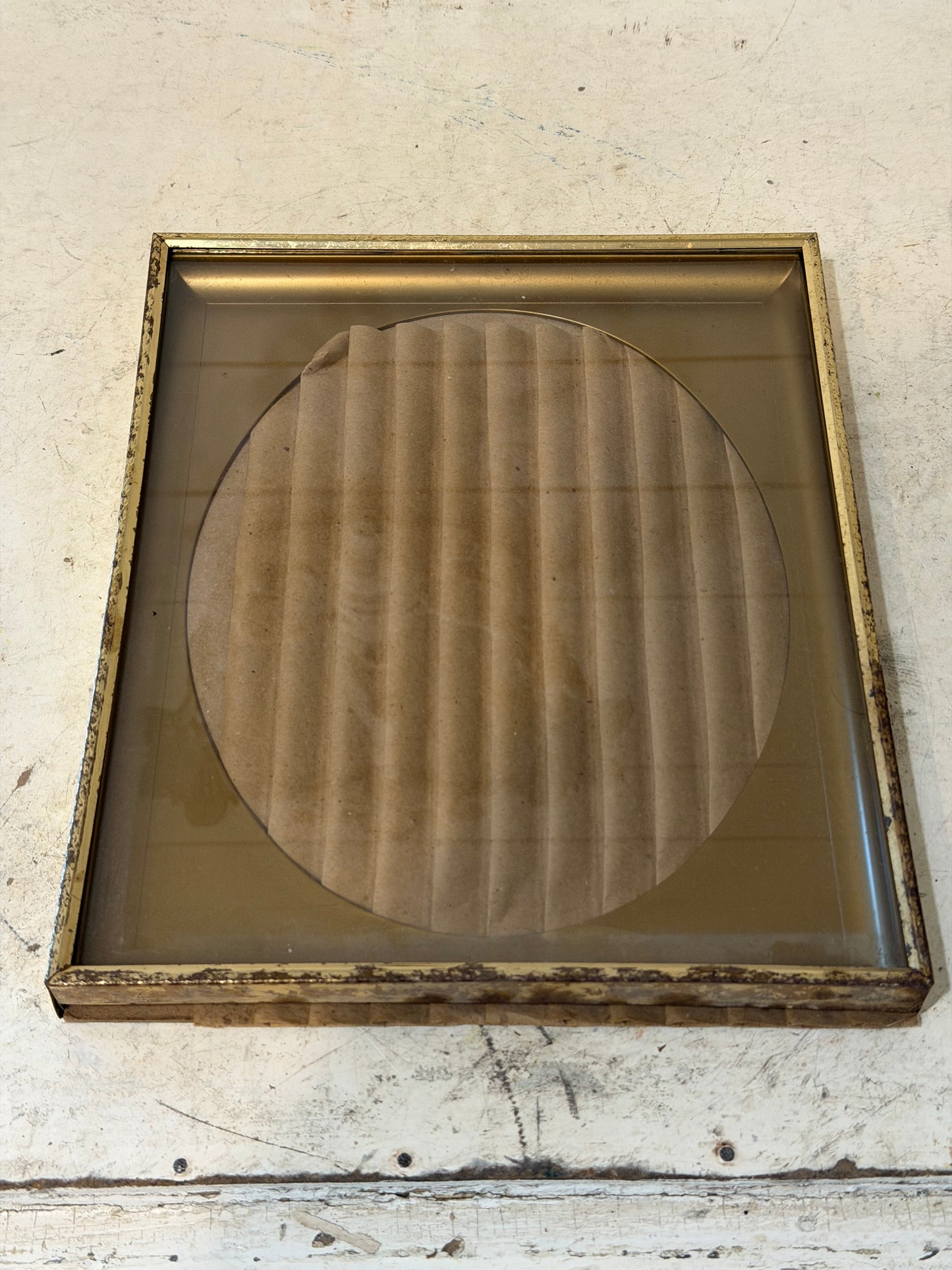 Brass Frame with Oval Mat - Will Get Print