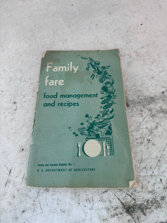 Family Fare Food Management Booklet - Book