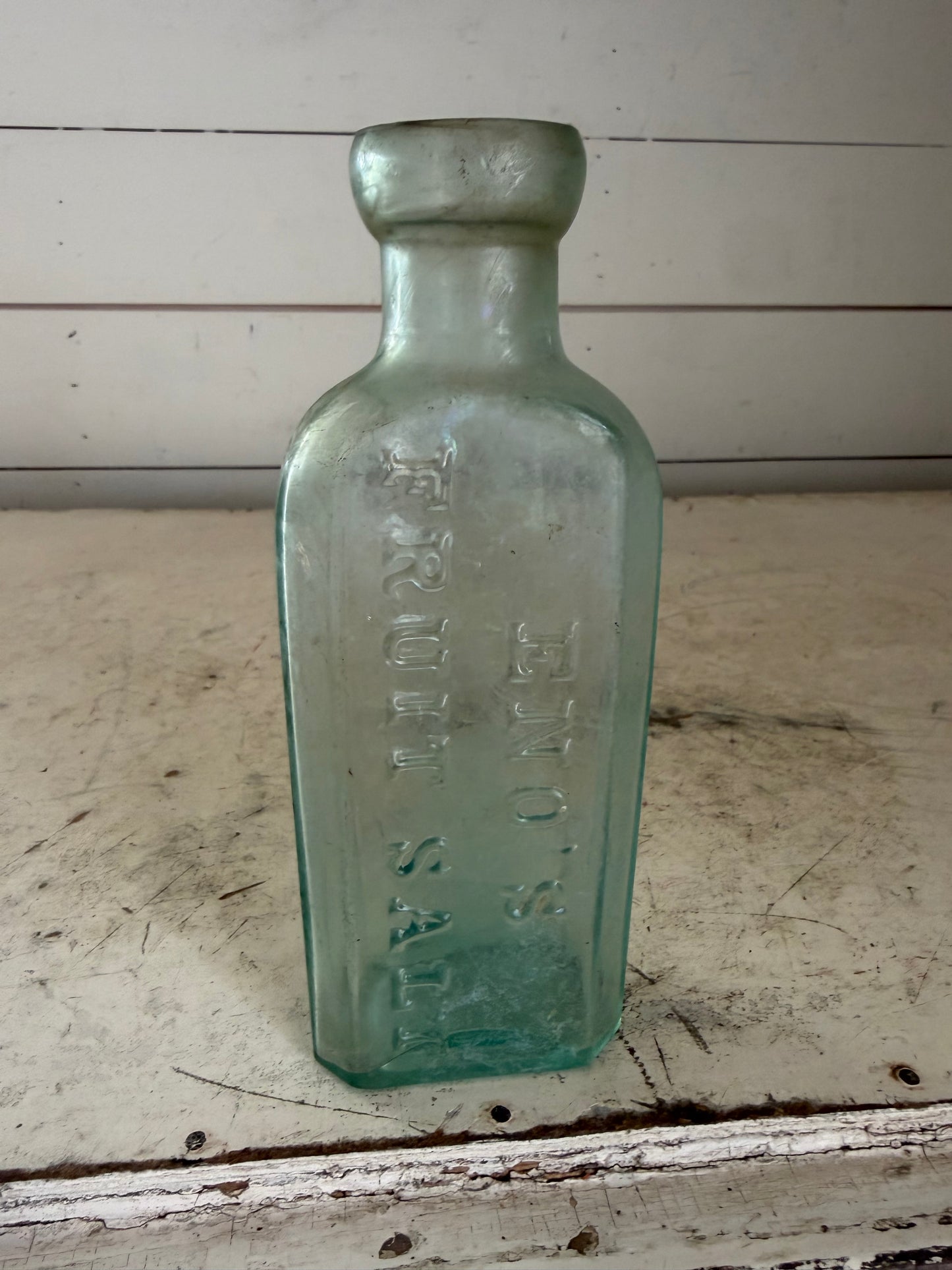 Antique Victorian Enos’ Fruit Salt Glass Bottle