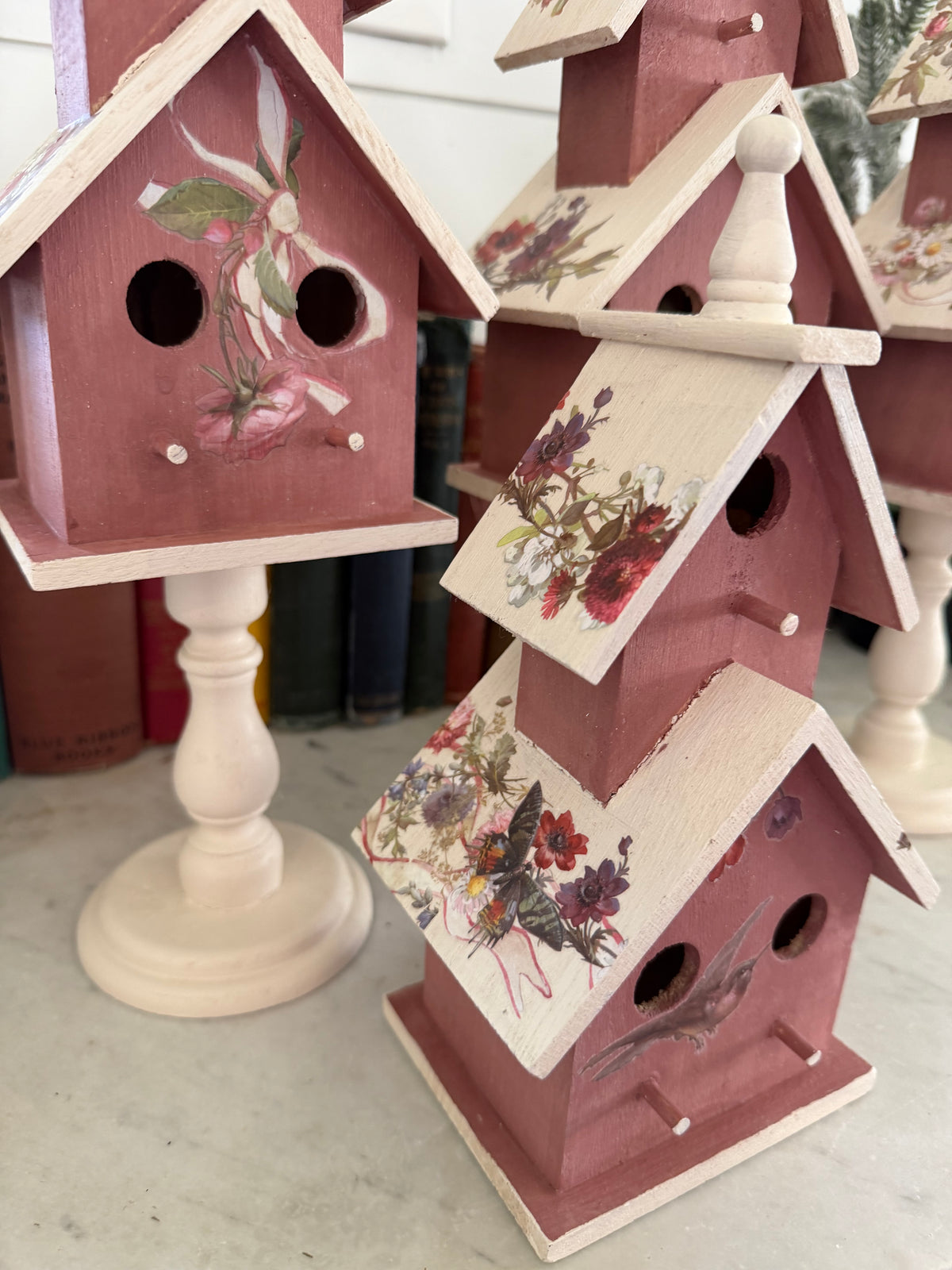 Large Bird Houses - hand painted Sold Individually
