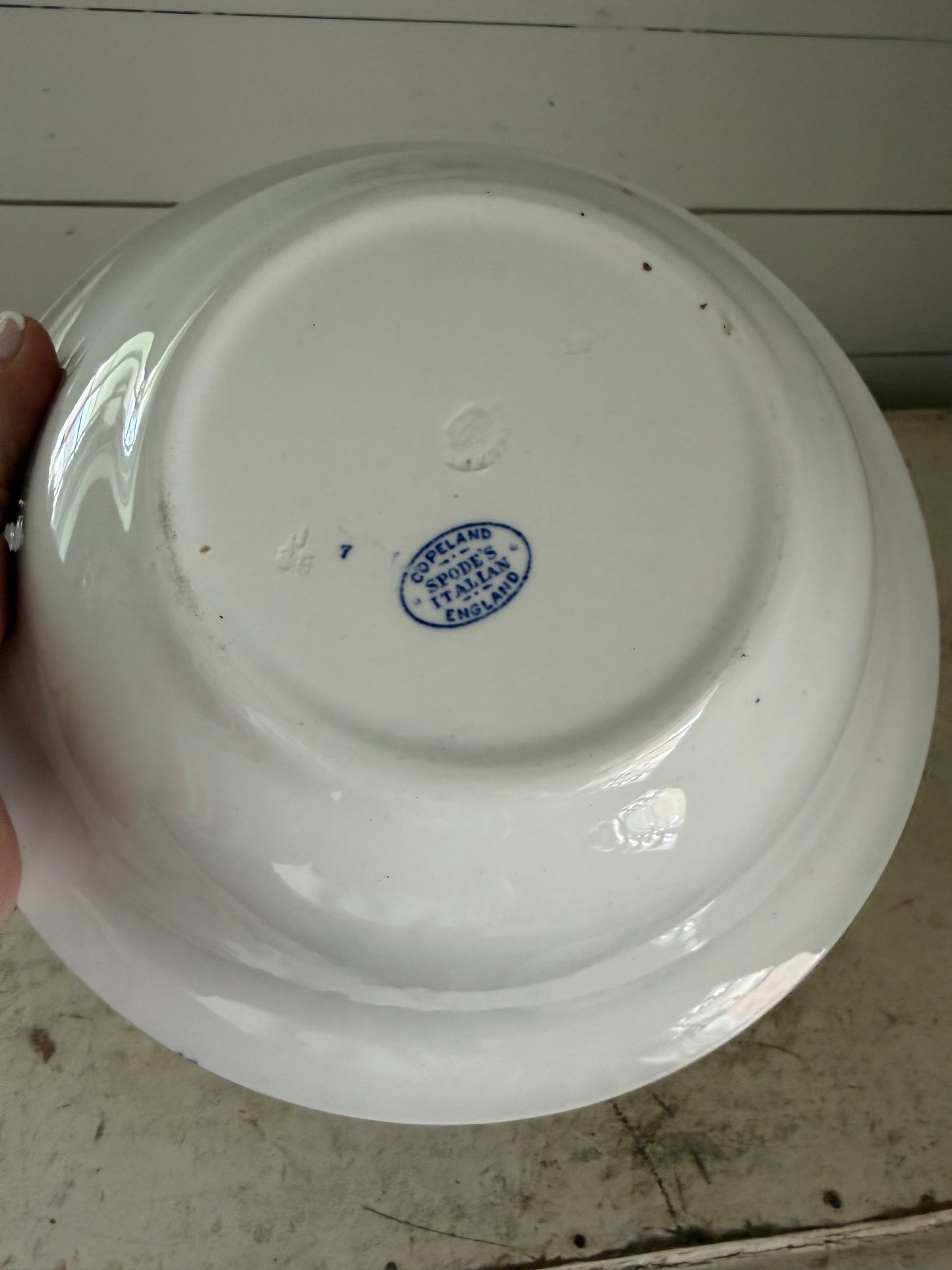COPELAND SPODE - Blue Italian Pattern Transfer Bowl