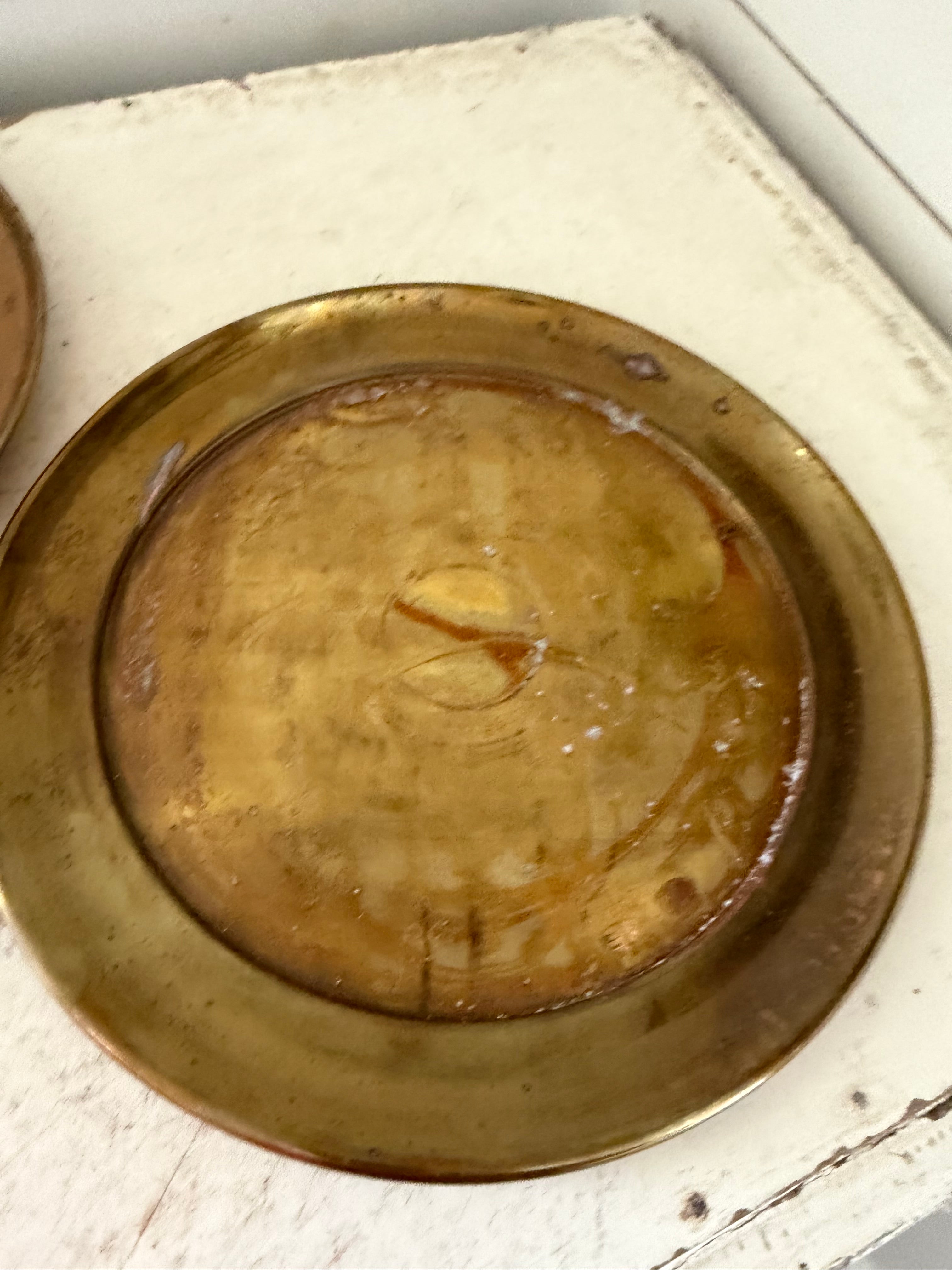 Vintage brass charger sold individually