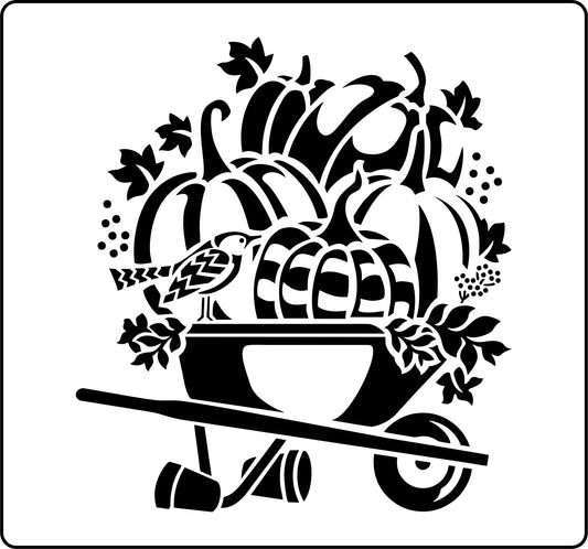 Fall Wheelbarrow | JRV Stencils