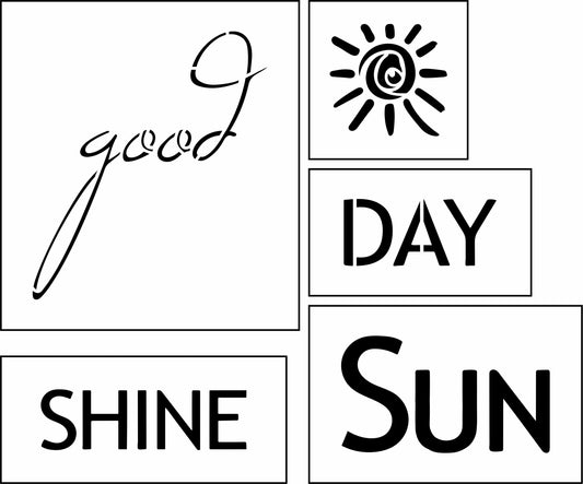 Good Day Sign Bar Kit | JRV Stencil Designed by Debi from Debi's Design Diary