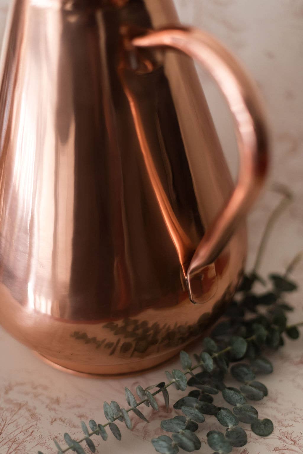 Large Solid Copper Heirloom Vase Pitcher
