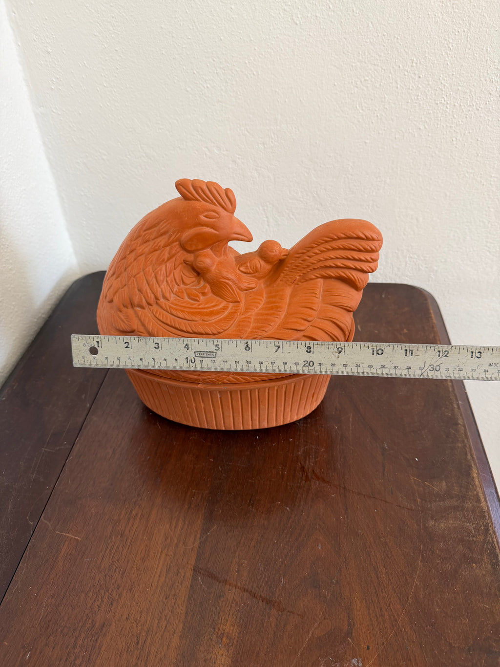 Vintage Gourmet Topf terracotta clay chicken bakeware or tureen