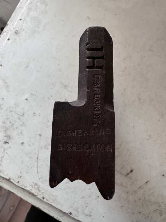 G. Shearing Grecian Ogee Wooden Moulding Plane