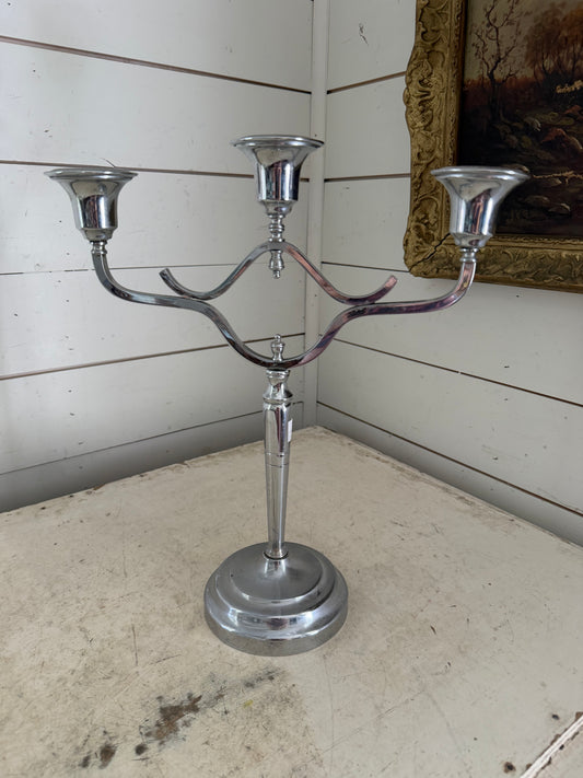 Polished Chrome vintage Farberware Brooklyn candelabra