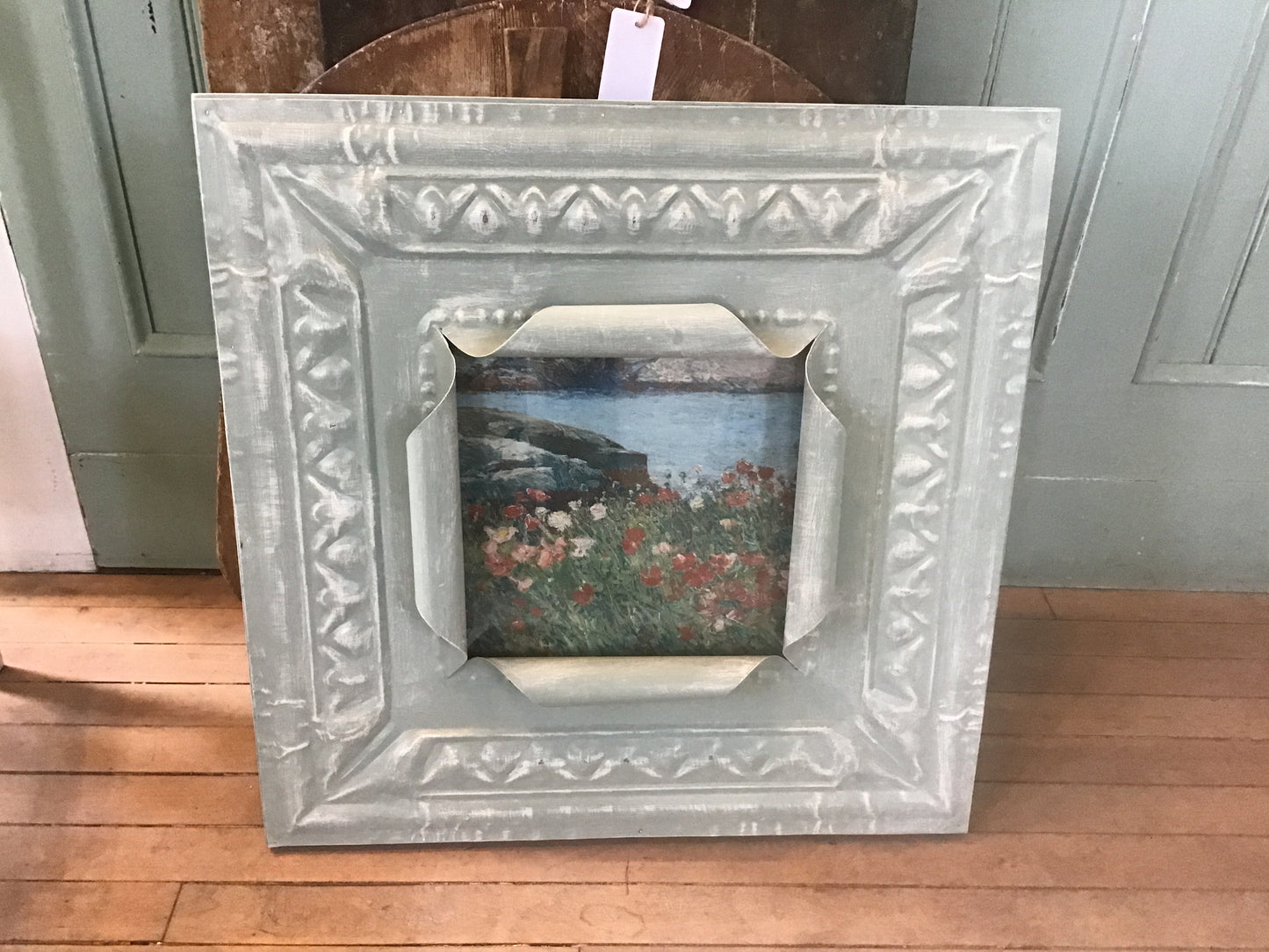 Oversized Tin Frame - hand painted