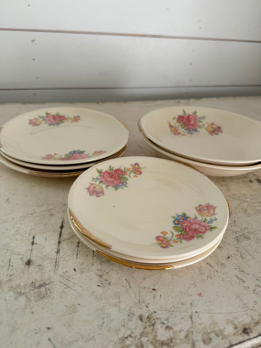 Vintage Paden City Pottery Pink Roses