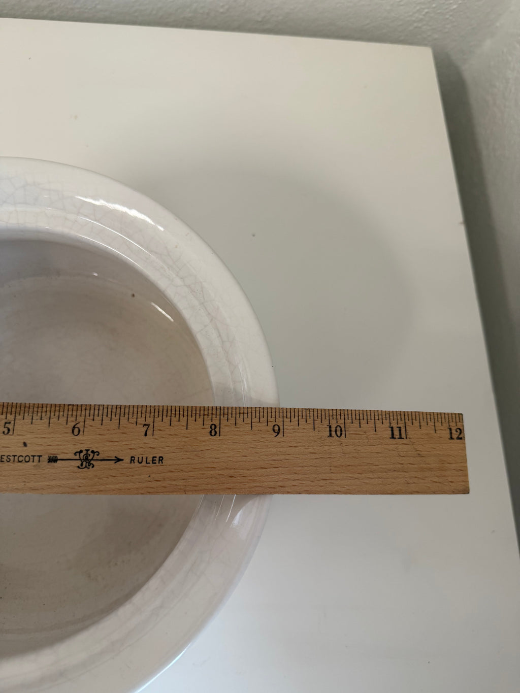 Vintage White Ceramic Chamber Pot