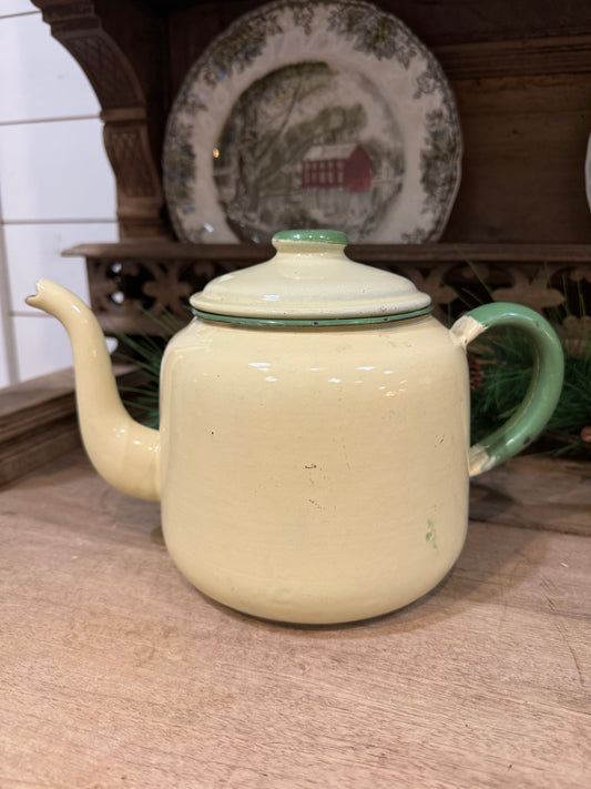 Vintage Enamel Kettle