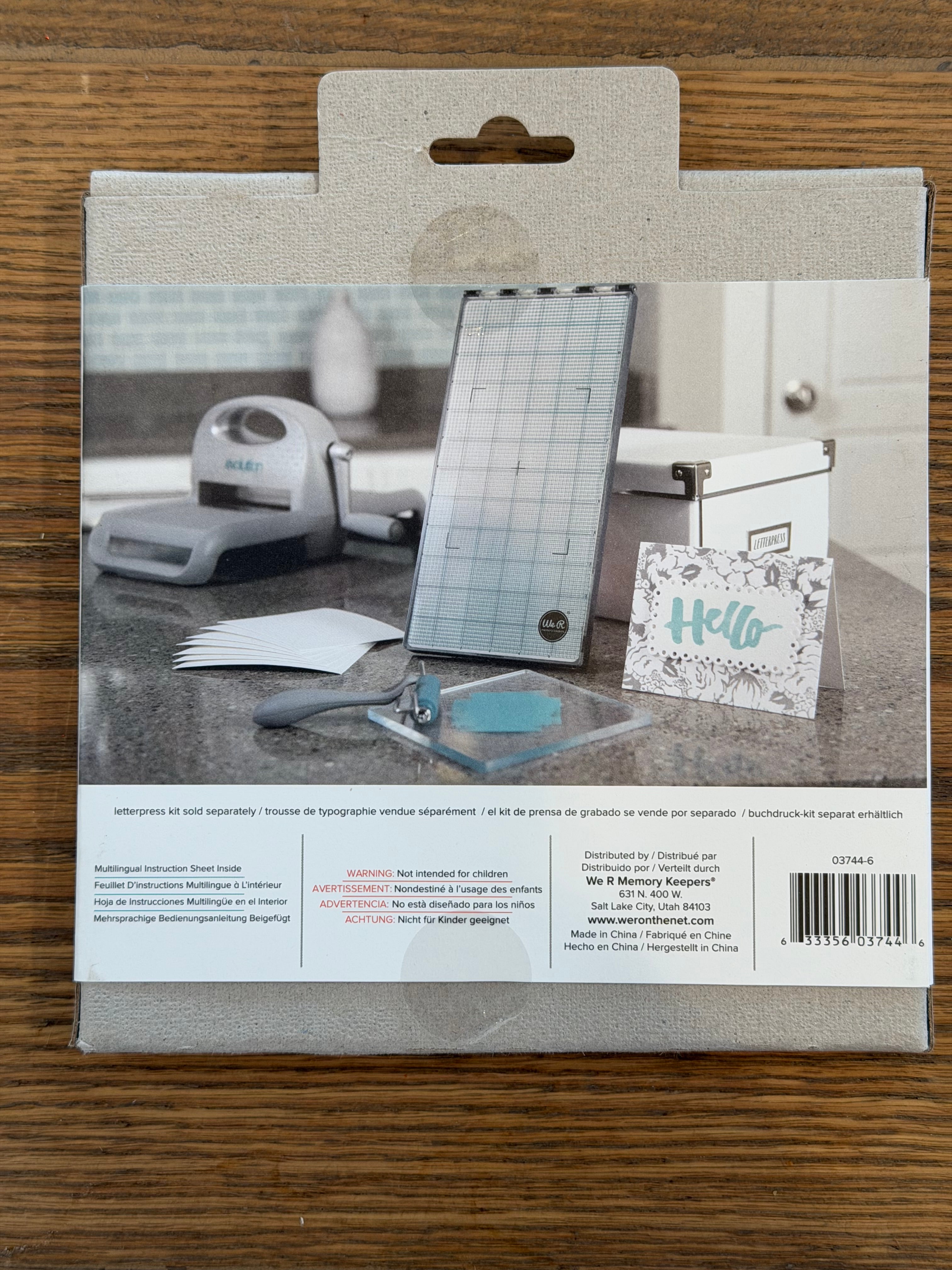 We R Memory Keepers Letter Press Plates - Sold Individually