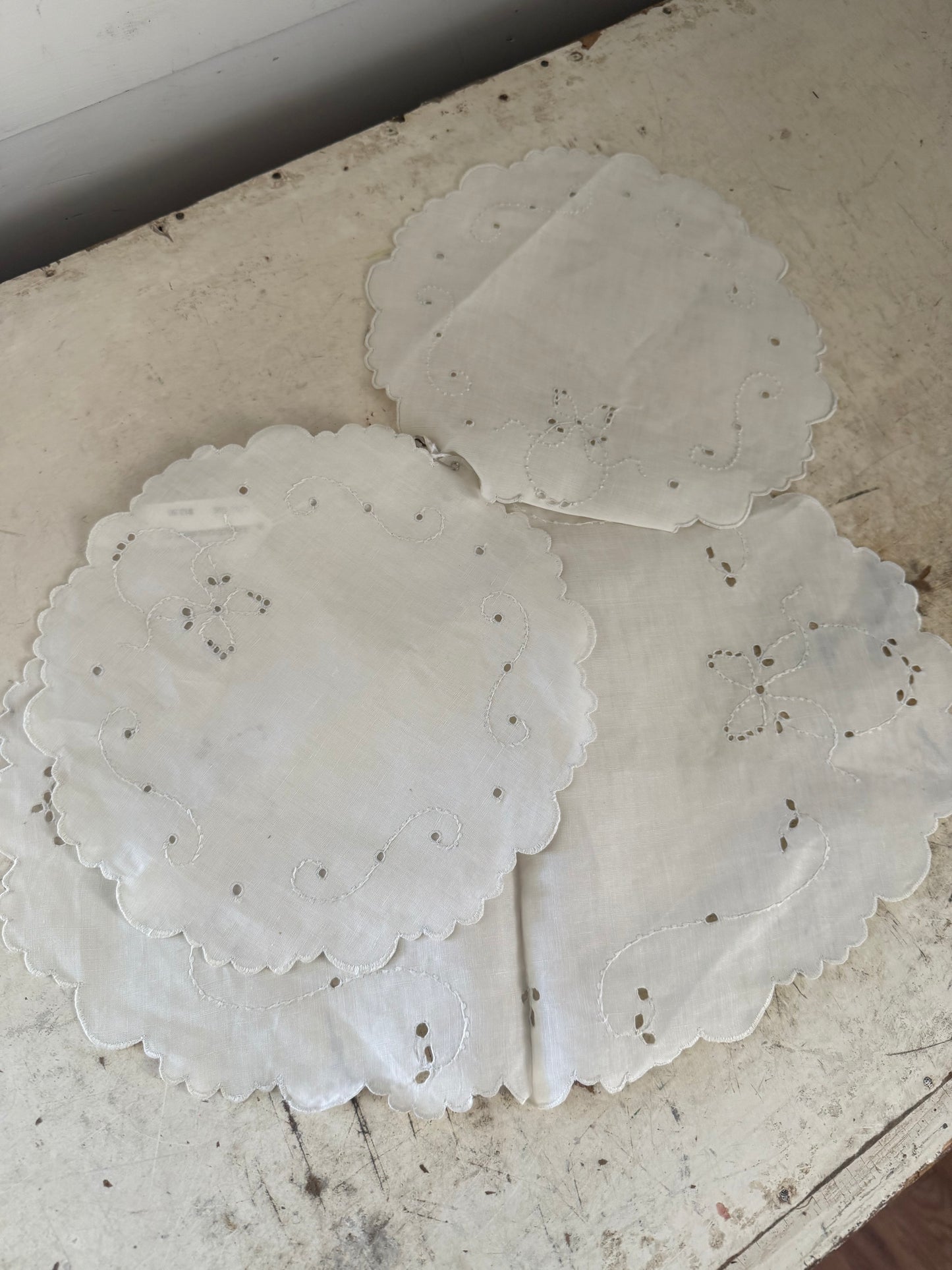 Set of three Doilies