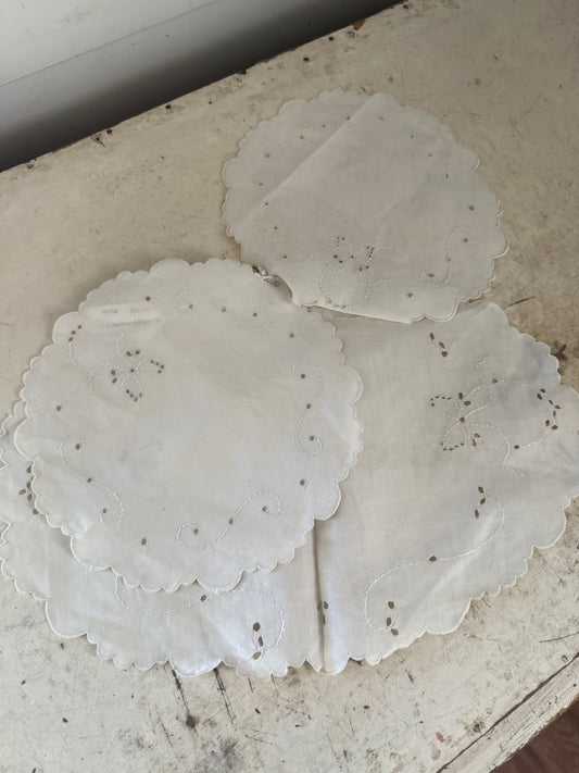 Set of three Doilies