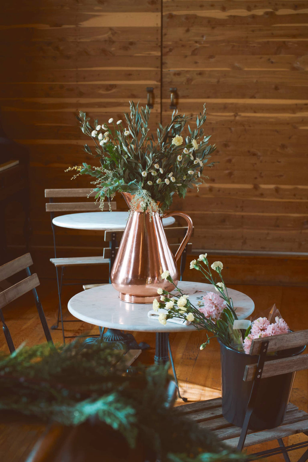 Large Solid Copper Heirloom Vase Pitcher
