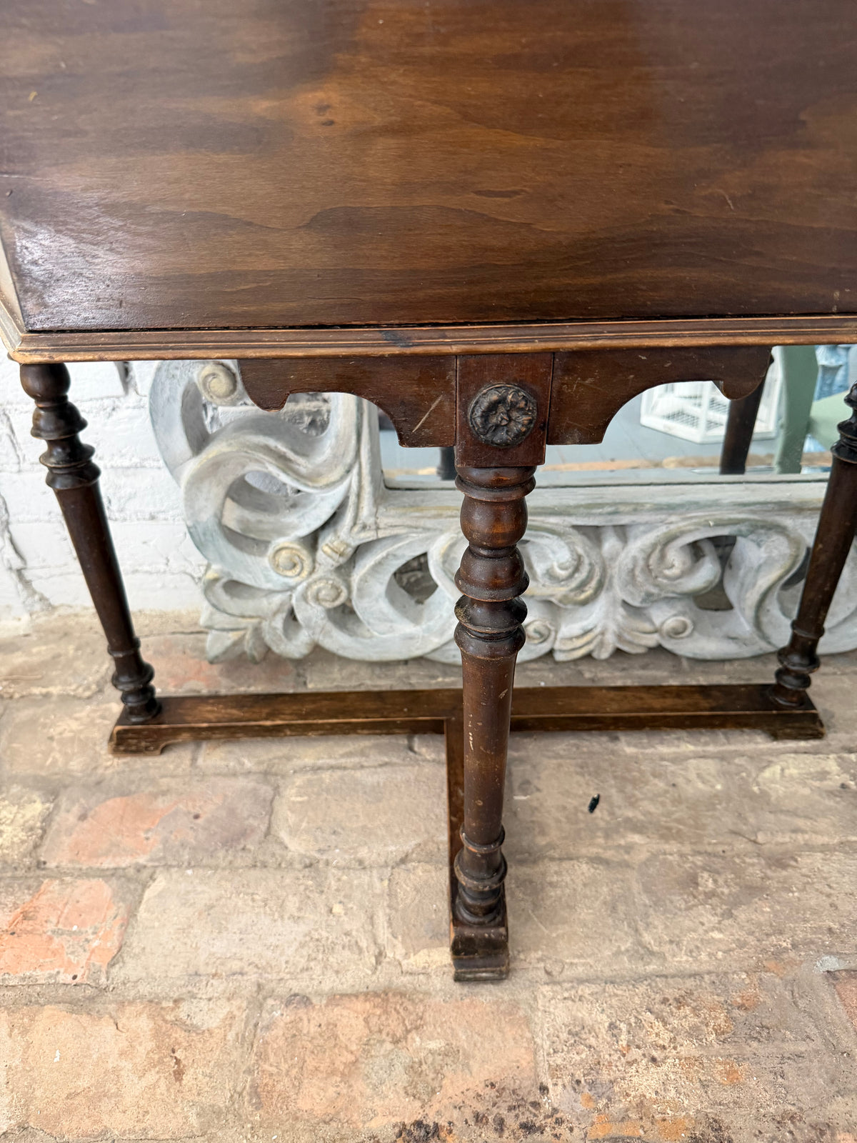 Antique Hinged Side Table