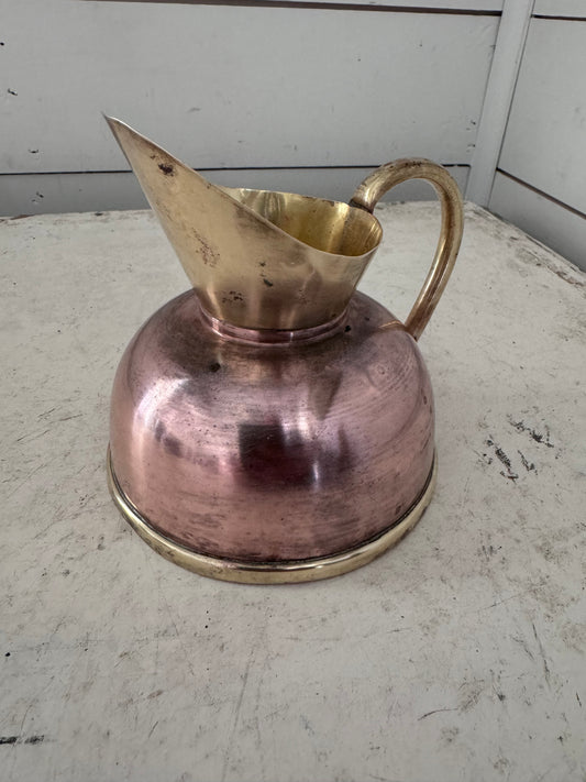 Vintage Small Copper and Brass Jug