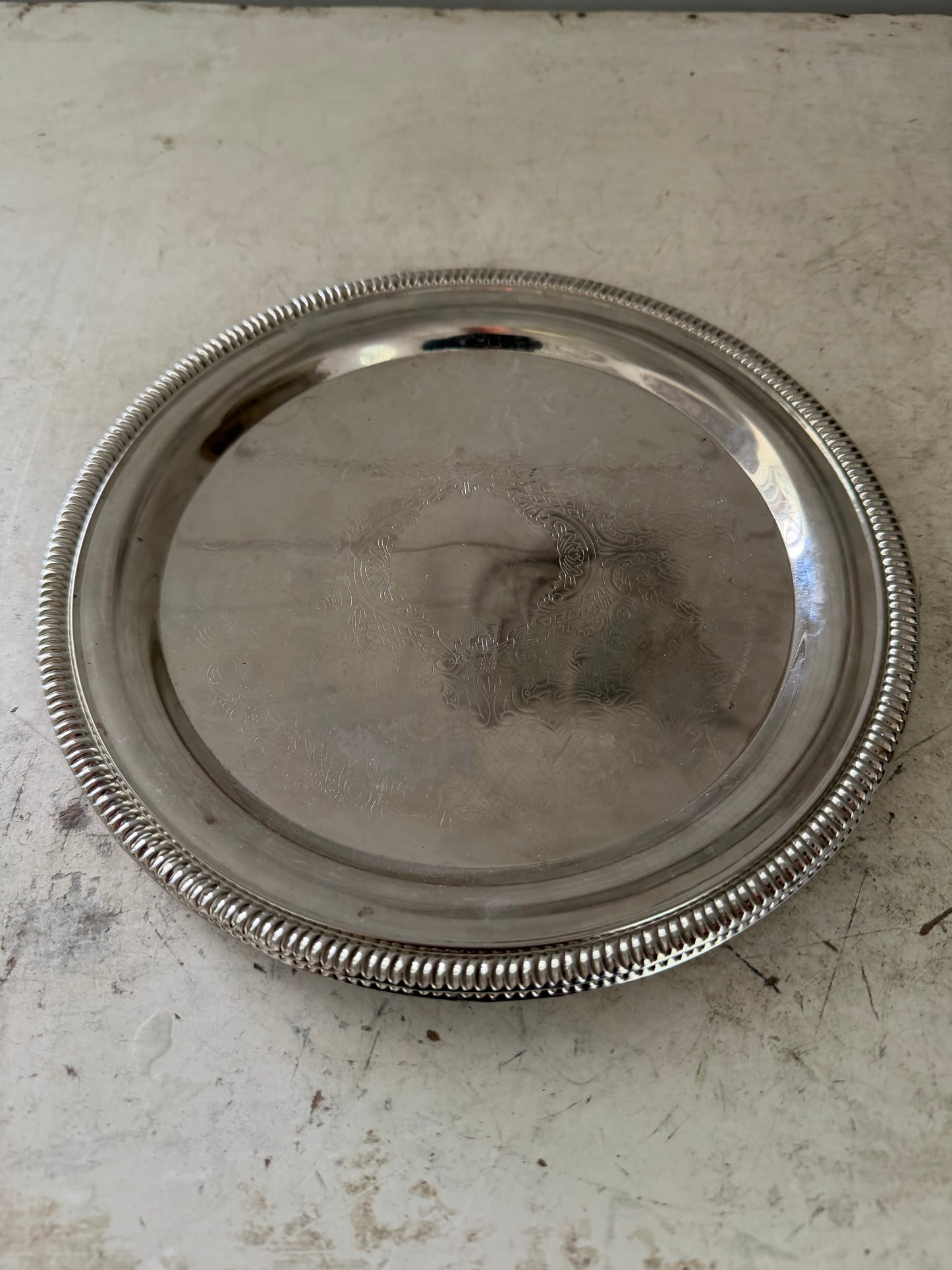 Silver plated platter Will Get Makeover