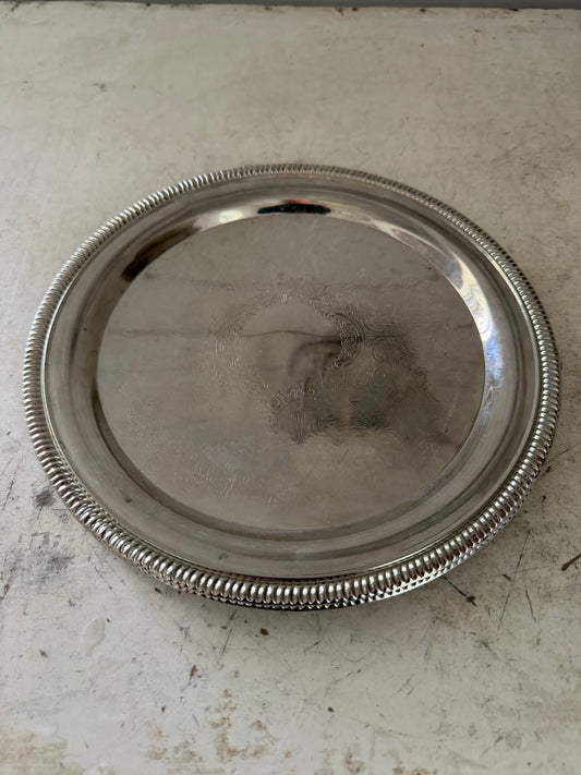 Silver plated platter Will Get Makeover