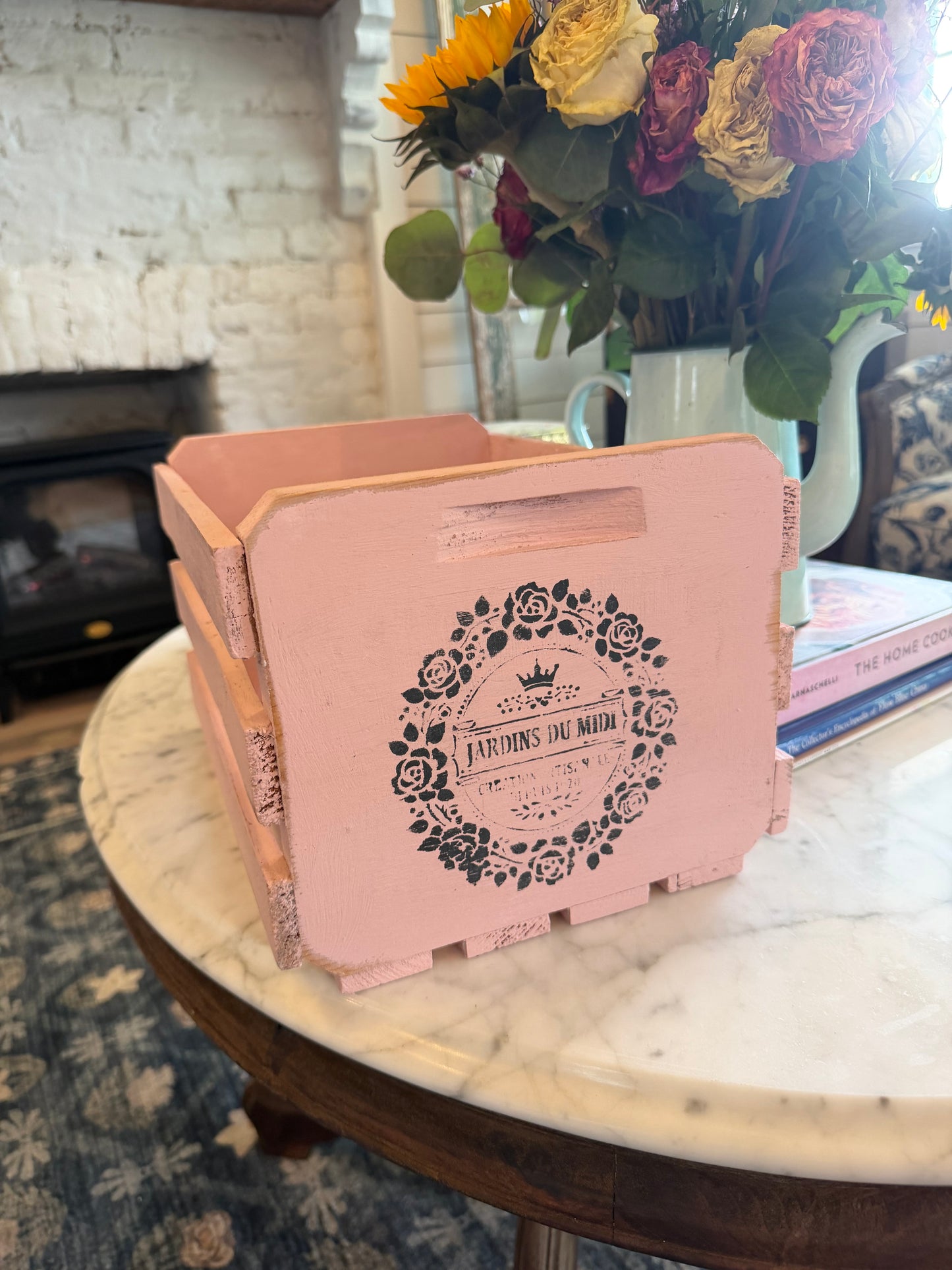 Hand Painted Crate sold individually