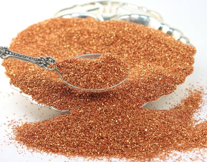 Copper - German Glass Glitter - Fine Grain, 25g Retail Jars