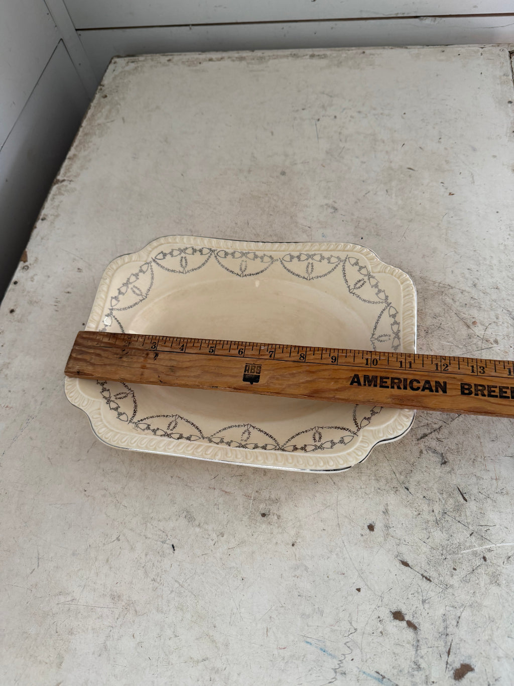 1940s Salem heirloom platter  - has a chip on the backside see picture