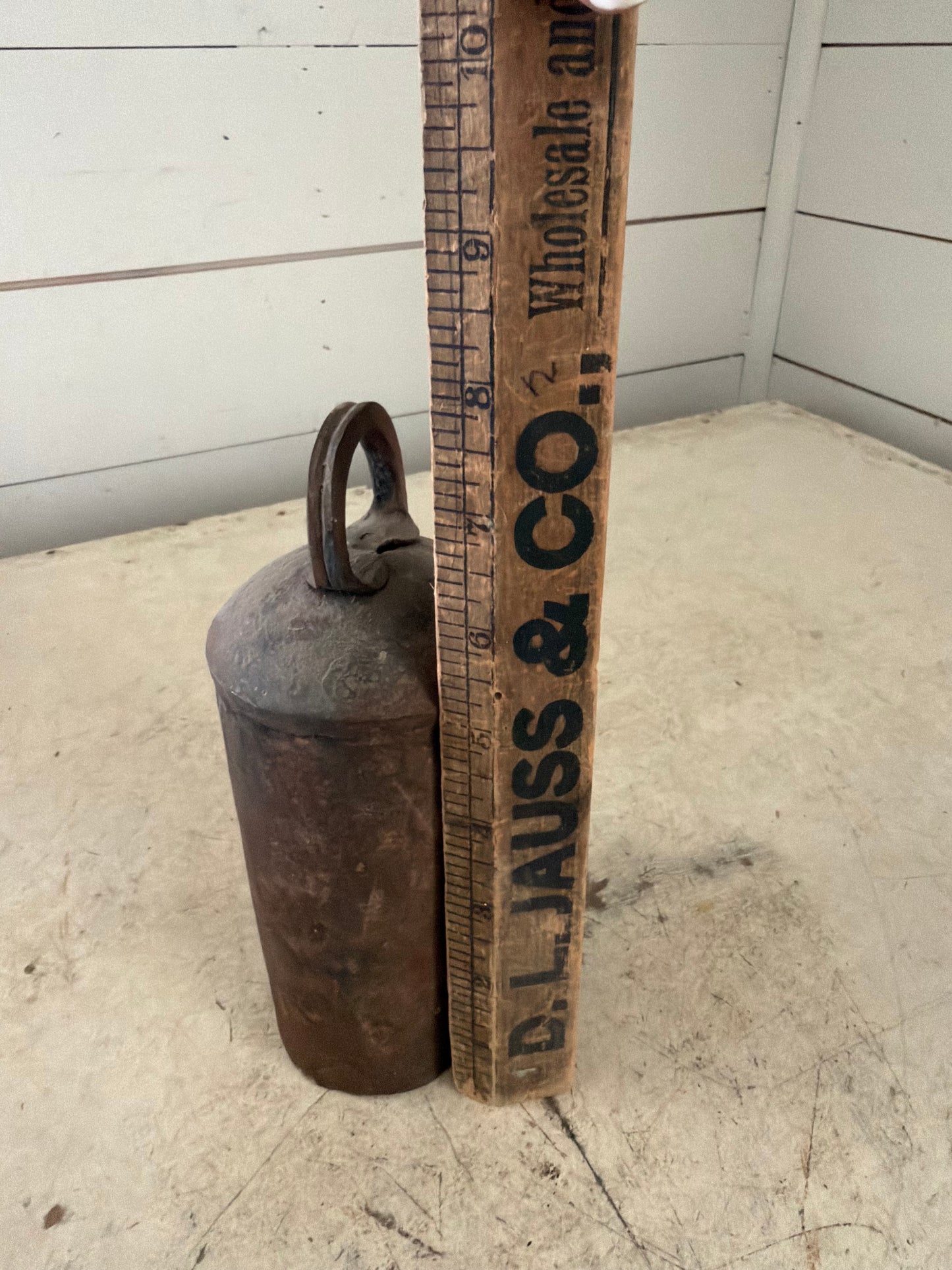 Antique Iron Large Cow Bell