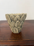Cement Leaf Pattern Planter Pot
